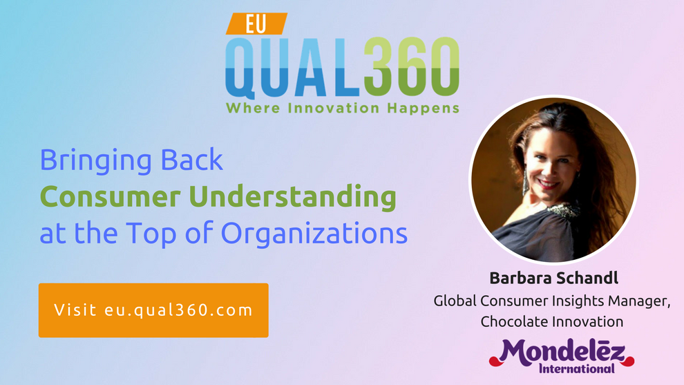 Barbara of Mondelez at QUAL360 Europe 2018