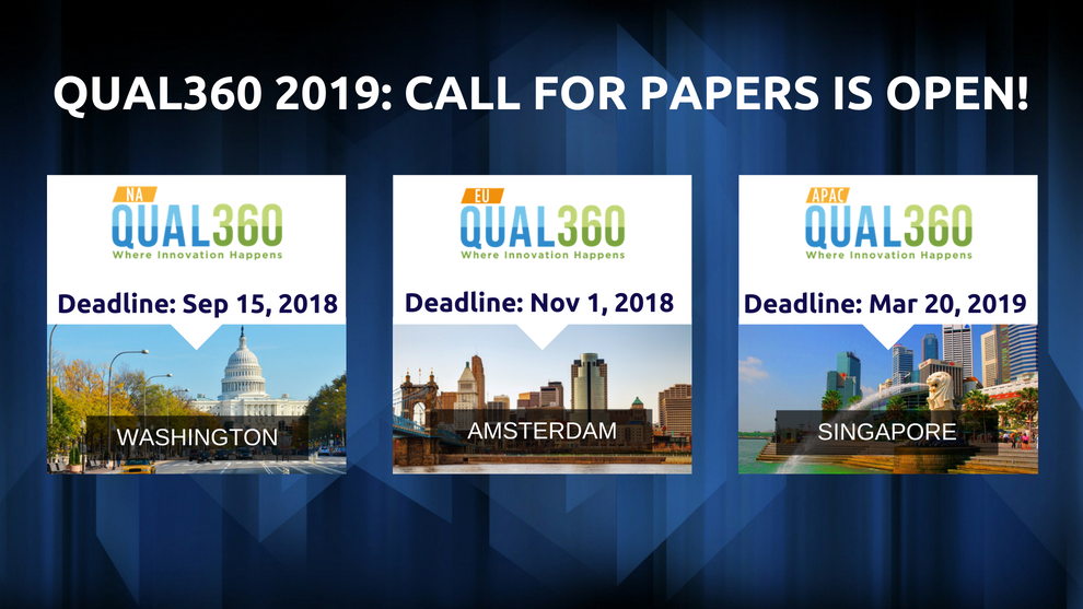 QUAL360 Conferences in 2019