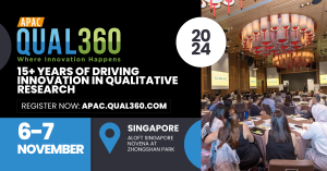 Banner for Qual360 APAC - scaling qualitative research