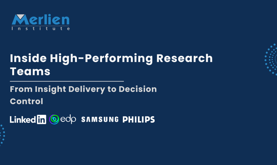 From Insight Delivery to Decision Control: Inside High-Performing Research Teams
