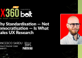 Why Standardisation — Not Democratisation — Is What Scales UX Research