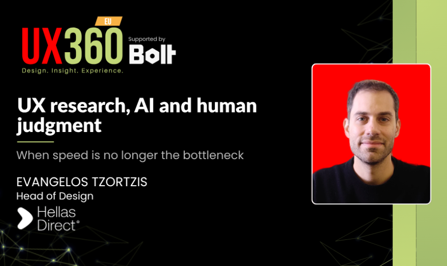 UX Research, AI and Human Judgment — When Speed is No Longer the Bottleneck