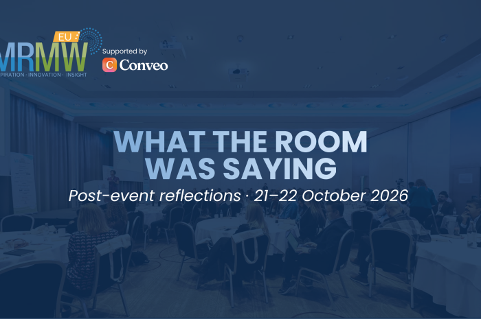 MRMW Europe 2026 attendees in Berlin during a conference session, featured in the post-event article What the Room Was Saying.