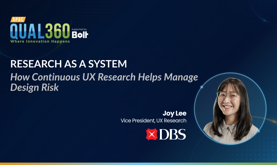 Continuous UX Research: Joy Lee on Managing Design Risk