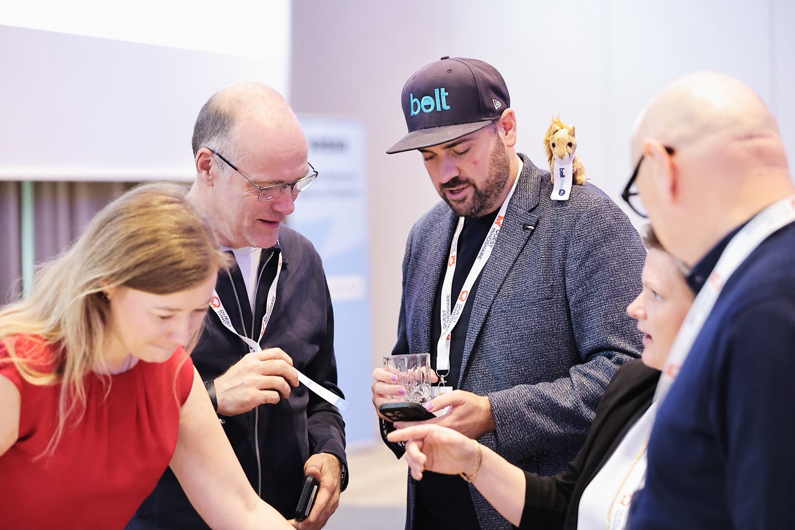 MRMW Europe 2026 – Attendee conversations Attendees talking together during MRMW Europe 2026 in Berlin